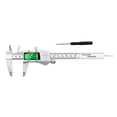 thumbnail image 3 of Calibrador Vernier 0-150 mm 0,1 mm Micrómetro de medición Calibre de acero inoxidable Apagado automático reiniciable Medición operada por batería mm / pulgada Tipo 2 Inevent TO000976-03B, 3 of 7