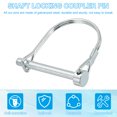 thumbnail image 4 of Uxcell Trailer Coupler Pin Wire Lock Pin Safety Shaft Locking Pin Round Pto Pins for Farm Trailers Lawn Hitches Garden Tractor 2 1/4x2", 4 of 7