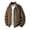 Coffee, variant on Mens Leather Jacket Retro Biker Plus Size Jacket Casual Loose Trendy Outerwear