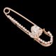 thumbnail image 5 of Broche de cristal con diamantes de imitación, Pin de seguridad para fiesta de boda, moda multiusos Yuyangstore Broche de seguridad, 5 of 7