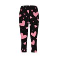 thumbnail image 4 of LEKWK Womens Capri Pants Slim Fit Heart Graphic Print Capris Pants Stretchy Soft Workout Pants for Valentine Outfits and Daily Casual Wear, 4 of 5