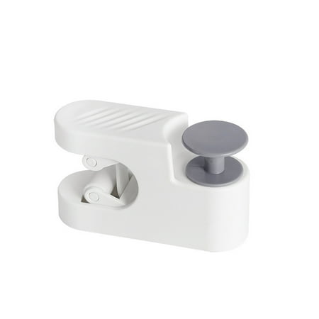 

Wall Mounted Contrast Color Mop Holder Adhesive Broom Storage Rack Dot Hook