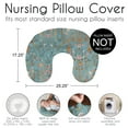 thumbnail image 5 of Sweet Jojo Designs Boho Floral Wildflower Blue and Orange Girl Nursing Pillow Cover Case (Pillow Not Included), 5 of 5