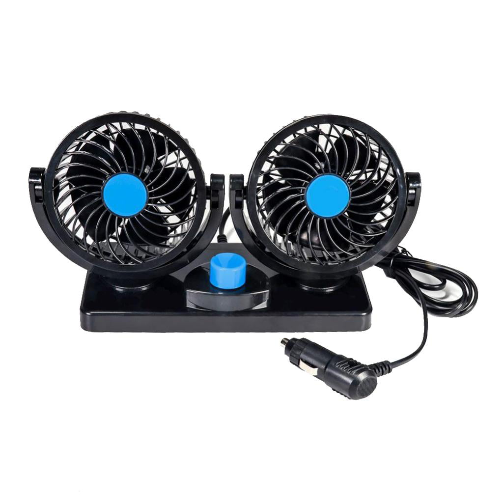 SHZONS Car Electric Fan 12V 10 Small Truck Inside Refrigeration Powerful Large Wind 180 Degree Rotatable 