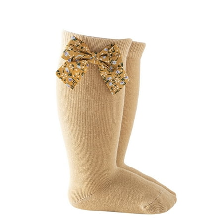 

SHIBAOZI Infant Baby Girl Princess Socks Cute Bow Sock Fall Winter Leg Warmers Knit Tights Floral Bows