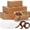 Brown-6x6x5 Inches, variant on 40pcs 8x8x5 inches Cake Boxes with Cake Boards(20 Boxes & 20 Boards), 8 inch Brown Cake Boxes with Window,Cajas Pasteles Square Cardboard Cake Containers for Christmas Thanksgiving