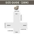 thumbnail image 4 of Lavish Cover 100% Waterproof Recliner Chair Cover, 1 Piece Non-Slip Recliner Chair Slipcovers, Washable Furniture Protector with Pockets & Elastic Straps for Kids Pets, 28 inch, Gray Brown, 4 of 9