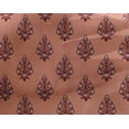 thumbnail image 4 of oneOone Georgette Viscose Peach Fabric Leaves & Floral Block Diy Clothing Quilting Fabric Print Fabric By Yard 42 Inch Wide, 4 of 4