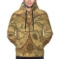 thumbnail image 5 of Bingfone World Map1 Men'S Drawstring Hoodie Long Sleeve Pocket Sweatshirts-3x-Large, 5 of 9