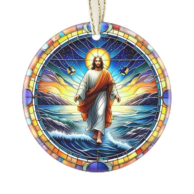 SDNall Classic Christmas Decorations, Nativity Christmas Decorations, Transparent Printing Christmas Pendant - Commemorative Flat Nativity Scene Decoration, Traditional Christmas Decorations