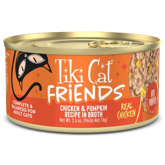 Tiki Cat Friends Chicken & Pumpkin, 2.5 oz. Can