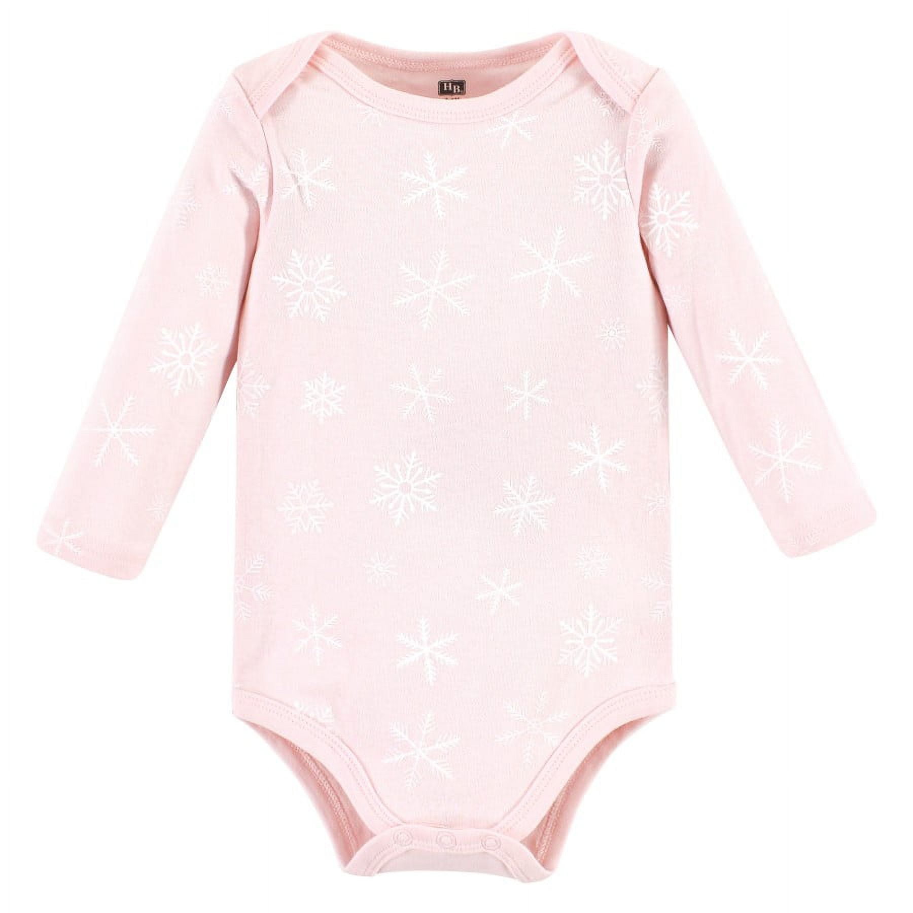 Hudson Baby Cotton Long-Sleeve Bodysuits, 3-Pack, Newborn- 24 Months