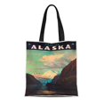 thumbnail image 1 of NUDECOR Sac Fourre-Tout en Toile Rétro Alaska Vintage Sac à Main Réutilisable pour Courses, 1 of 1