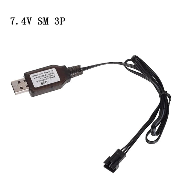 6.4V/7.4V charger Li-ion battery Sm-3p for remote controlled toys