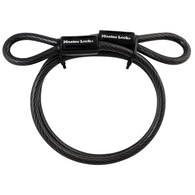 Cable Master Lock 85DPF de acero, 1,2 m, con extremos en bucle
