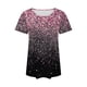thumbnail image 5 of Tops Cortos para las Mujeres Cuello Redondo Suelto Impreso de Manga Corta, Tops Sueltos para las Mujeres, 5 of 5
