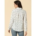 thumbnail image 4 of CamiFloral Con Botones Y BluDe ManLarCon Cuello En PunPaMujer Blanco1 L, 4 of 6