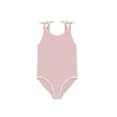 thumbnail image 4 of Miaoju Girls One Piece Swimsuit Size 8 Ruffle Ruched Tankini with Shorts Quick Dry & Stretchy Solid Color Beach Skirt Cute Ruched Bathing Suit Girls' Swimwear with Print Shorts Stretch Strap, 4 of 4
