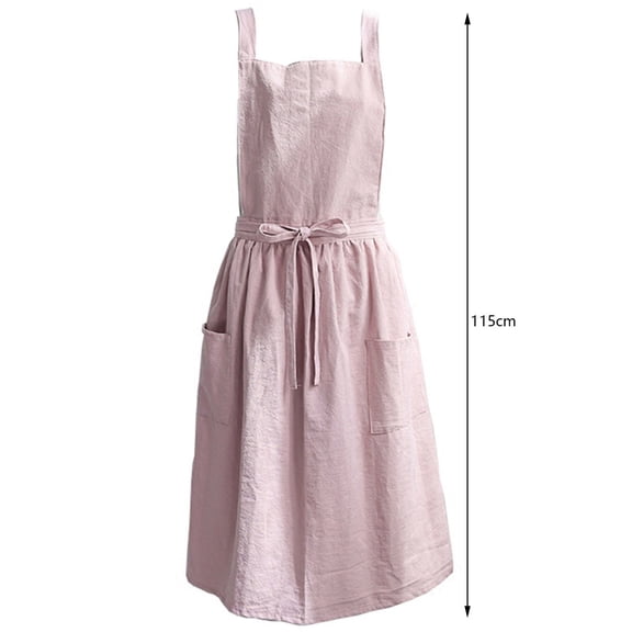 1X Apron Clearance! Home Kitchen Cotton Apron Suspender Pinafore for Cafe Florist