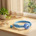 thumbnail image 6 of Cat Collar Breakaway, Cat Collar with Bell, Silicone Sleeve, Quick Release Buckle, Reflective Trim, Blue, 1 in Width, Gps Tracker Holder, Daily Wear, 1 Pc, 6 of 6