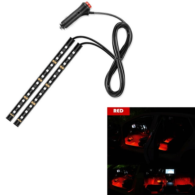 BotaniNest LED Lights For Car Interior: Footwell Lighting Vehicle Decorative Floor Lights