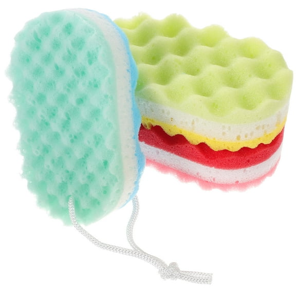 Nicehomfit Bathing Sponges For Women Bath Sponge Multi Color 3Pcs