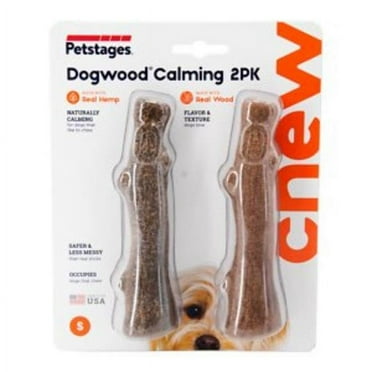 Kyjen 100324 Petstages Dogwood Original & Calming Alternative Dog Chew Toy - Small - Pack of 2