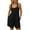 Black, variant on Caywon Women Fashion Solid Color V Neck Sleeveless Pockets Detail Short Jumpsuit One Piece Romper Comfortable Lightweight Fabric Flattering Neckline for Casual Style Black L