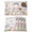White, variant on Easter Placemats Set of 12 Colorful Wooden Grain Easter Bunny Eggs Farmhouse Flower Place Mats Indoor Wipeable Table Mats Washable Dining Table Placemats for Kitchen Holiday Party Decor 13x19 Inch