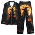 thumbnail image 2 of Tnhcen Women's Halloween Print Pajama Set 2-Piece with Pockets Loose Fit Sleepwear Comfortable Loungewear S-2XL Multicolor, 2 of 6