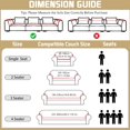 thumbnail image 6 of ANMINY Elastic Sofa Cover Full Coverage Sofa Slipcovers Thick Jacquard Fabric Non-Slip Couch Protect 3-Seater (75"x91"), 6 of 7