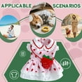 thumbnail image 3 of GASTROPOD Dog Dresses for Small Dogs Girl,Polyester Printed Everyday Dress Small Dog Costume,Exquisite Details with Strawberry Dog Costume,Pink,Xxxl, 3 of 7