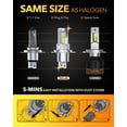 thumbnail image 4 of Bombilla LED OXILAM H4 9003 20000 lm 6500 K blanco frío, 4 of 7