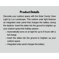thumbnail image 5 of Lux-Landscape SLR4010AS Solar Candy Cane: Durable ABS Plastic Holiday Decor, 5 of 5