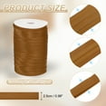 thumbnail image 2 of Uxcell Double Fold Bias Tape, Continuous Bulk Satin Fabric for Sewing and Quilting Light Coffee, 2 of 7