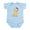 Sky Blue, variant on CafePress - Santa Puppy Baby Light Bodysuit - Baby Light Bodysuit, Size Newborn - 24 Months