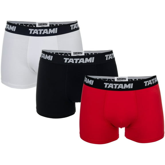 Tatami Fightwear Boxer Shorts 3-Pack - 2XL - Black/White/Red