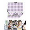 thumbnail image 4 of Purple Lavenders Cloth Napkins Set of 4 Reusable Dinner Napkins, Spring Floral Plaid Farmhouse Elegant Cocktail Napkin Washable Table Napkins for Wedding/Holiday Party/Baby Shower 20"x20", 4 of 7