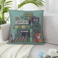 thumbnail image 6 of ZICANCN Store Pixel Art Pixel Decorative Throw Pillow Covers , Couch Sofa Decorative Knit Pillow Covers for Living Room Farmhouse 18"x18", 6 of 8