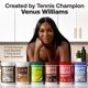 thumbnail image 2 of Happy Viking Greeña Colada Plant Protein Powder, Created by Venus Williams, 20G Protein, Low Carb, Keto, Vegan, Gluten-Free, Non-GMO, Superfoods, Complete Meal Replacement, 1 Canister (24 oz.), 2 of 5