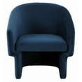 thumbnail image 2 of SAFAVIEH Couture Susie Contemporary Velvet Solid Accent Chair, Dark Grey, 2 of 5
