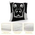 thumbnail image 4 of YINGXI  Reserved for The Dog Funny Dog Quotes Throw Pillow Cover Covers,Funny Dog Decorations for Home Bedroom Living Room,Funny Gifts for Dog Lover Girls Women(Black) 24x24in, 4 of 5