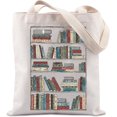 thumbnail image 1 of Bookworm Gift Bookish Handbag Shelves with Books Tote Bag For Books Lover, 1 of 6