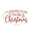 thumbnail image 4 of Vinyl Wall Art Decal - It's Beginning To Look Like Christmas - 15" x 25" - Trendy Inspirational Cute Holiday Season Quote Sticker For Living Room Entry Way Door Window Office Coffee Shop Decor, 4 of 4