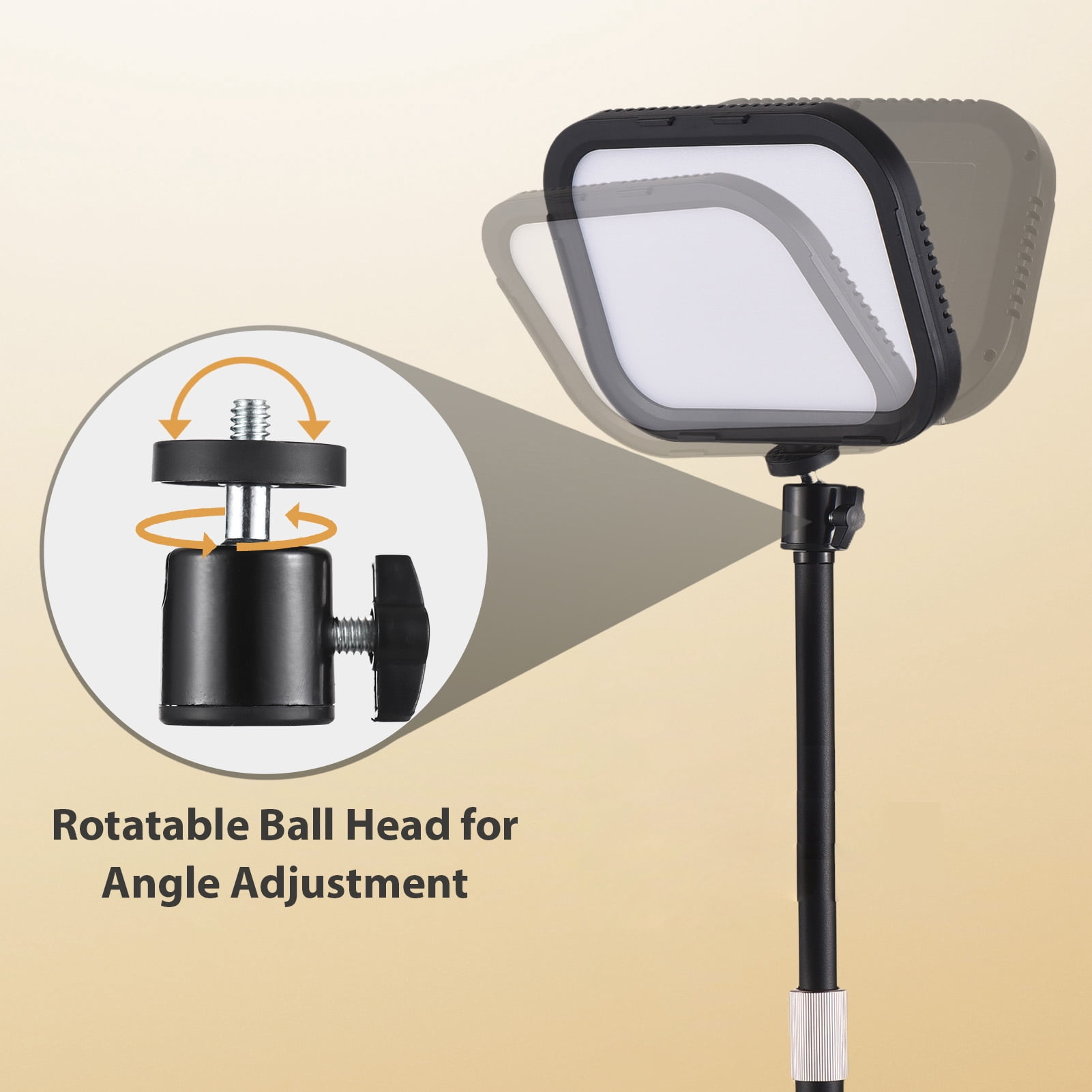 Video 2 Packs Desktop LED Video Light Panel 12W Video Conference Light For Zoom Meeting 3000K-6500K Photography Fill Light With Adjustable Light Stand Phone Holder USB Powered For