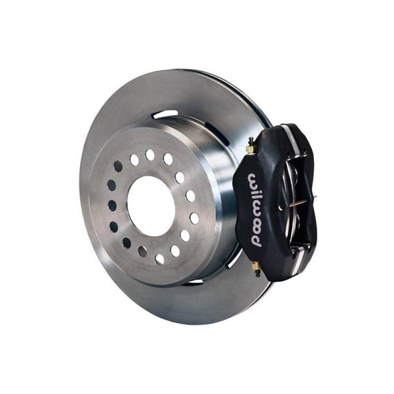 Wilwood 140-17541 Dynalite 12.19" Rear Drum-To-Disc Big Brake Kit with Black Calipers and Slotted Rotors for 1988-1998 GM 1500 5-Lug Truck & SUV