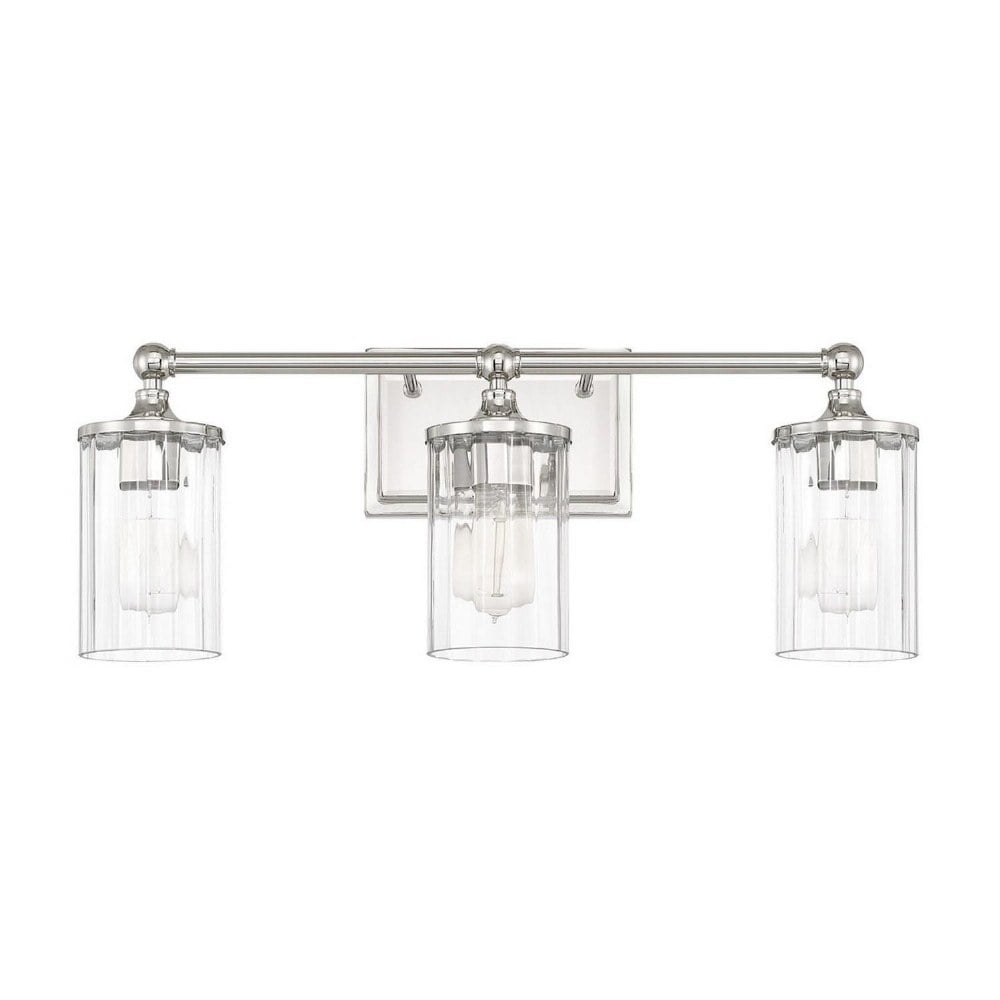 Capital Lighting - Camden - 3 Light Industrial Bath Vanity Approved for Damp
