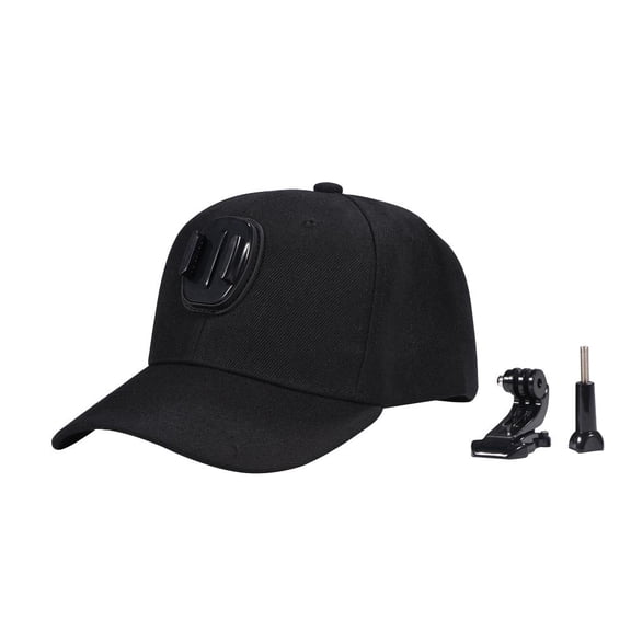 Tebru Baseball Hat with J-hook Buckle Mount & Screw for  Action Cameras, Camera Baseball Hat,Action Camera Mount