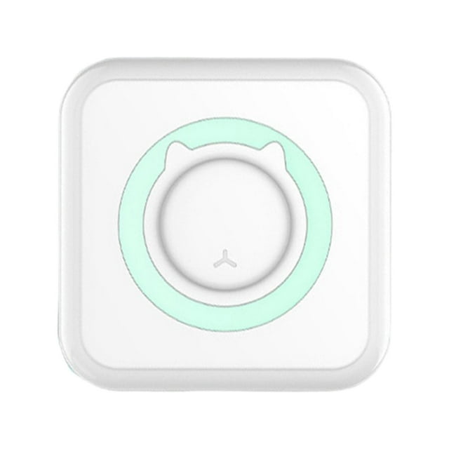 MERIGLARE Imprimante Thermique Bluetooth Autocollant d'Étiquette Impression de Reçu pour Android/iOS Vert