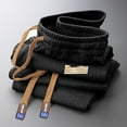 thumbnail image 4 of Men'S Baggy Sweatpants Casual Straight Leg Pants Drawstring Loose Trousers With Pockets Outdoor Twill Sport Pants, 4 of 5